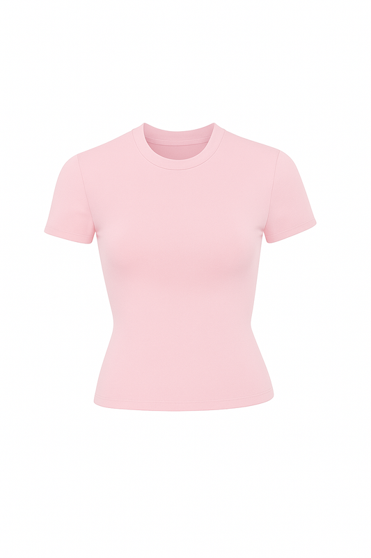 T- SHIRT AJUSTADA ROSA
