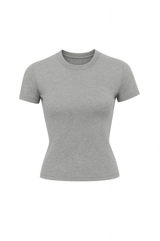 T - SHIRT AJUSTADA GRIS