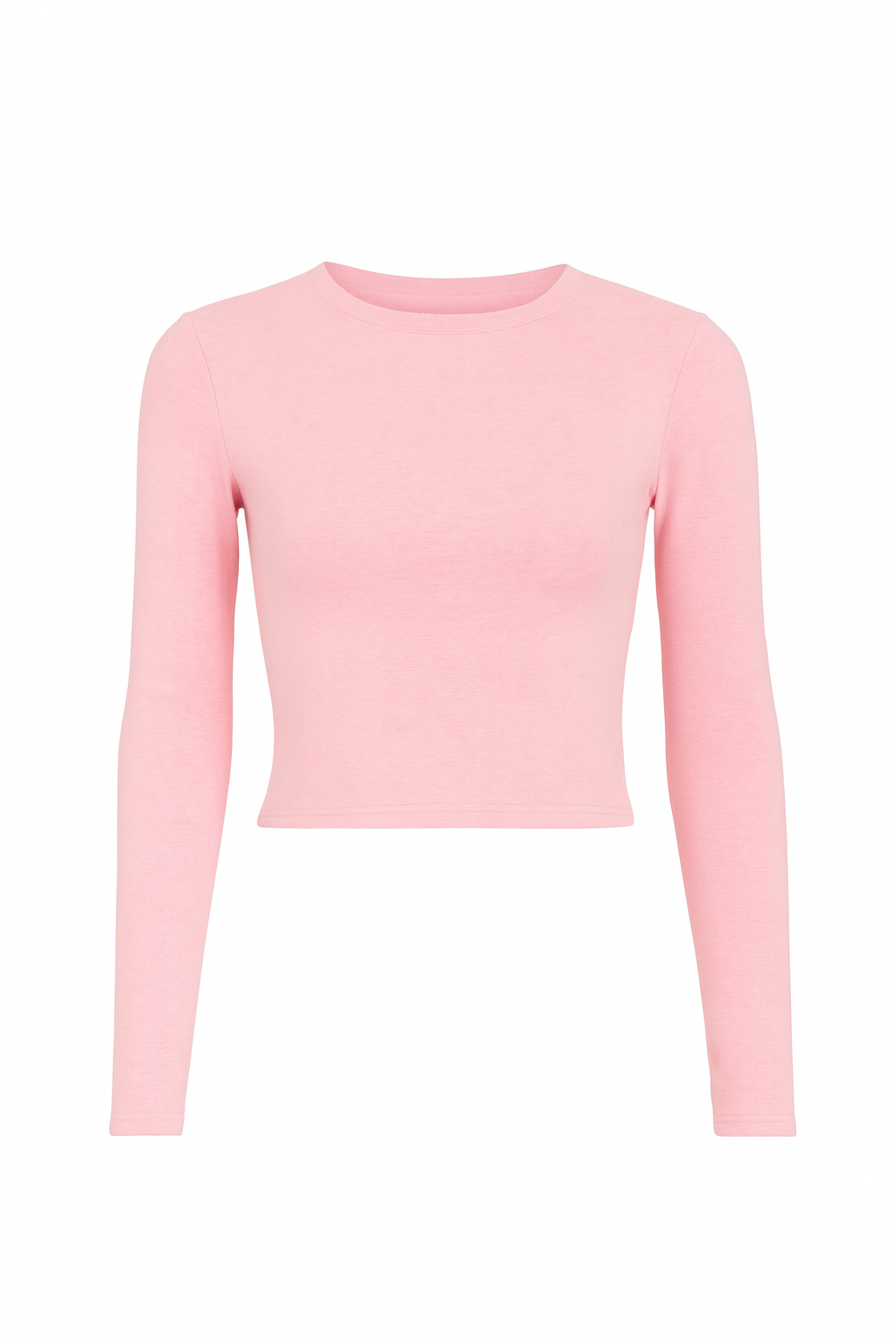 TOP BASICO MANGA LARGA ROSA